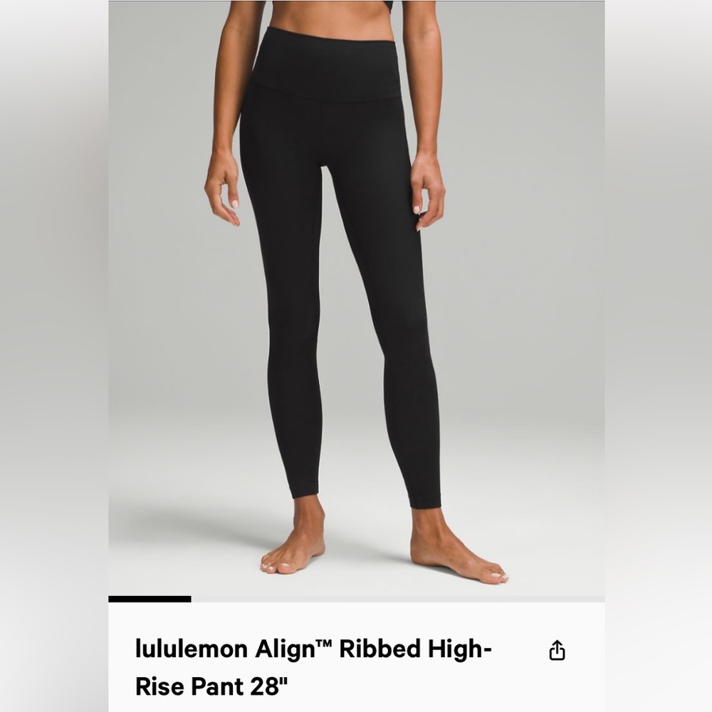 Lululemon ribbed align legging -28”